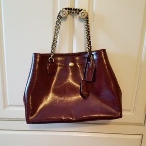 Coach Saffiano Glossy Finish Tote